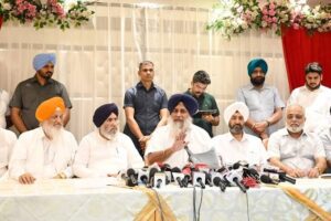 Sukhbir Badal Slams AAP Over Alleged Land Scam, Accuses Delhi Leaders of Controlling Punjab