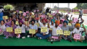 Protests Intensify in Ludhiana Ahead of Bypoll as Teachers, AIDS Control Workers Raise Long-Pending Demands