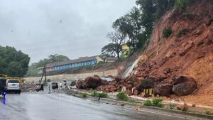 Landslide Blocks Dharamsala-Kangra Highway; Traffic Diverted Amid Ongoing Rain
