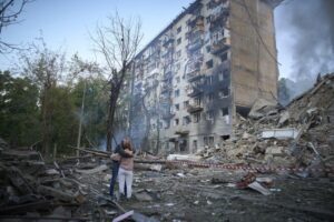 Russian Drone and Missile Strikes Kill at Least Four in Kyiv, Several Trapped Under Debris