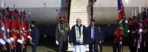 PM Modi Arrives in Namibia for Historic State Visit