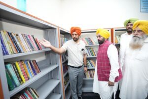 CM Bhagwant Mann Inaugurates Library at Company Bagh, Unveils ₹350 Crore Development Projects in Amritsar