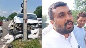 AAP MLA Jagdeep Kamboj Goldy Survives Car Accident in Ferozepur