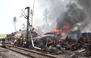 Goods Train Carrying Diesel Catches Fire in Tamil Nadu, Train Services Hit