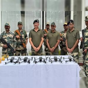 BSF Seizes 6 Drones, 1 kg Heroin, and 3 Pistols within 12 Hours Near Amritsar