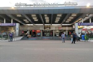 Chandigarh Railway Station: Work begins on boom barrier.