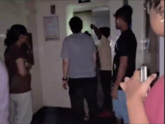 Two Female Students Stuck