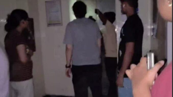 Two Female Students Stuck