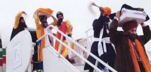 Safely Transported Sri Guru Granth Sahib by Boat.