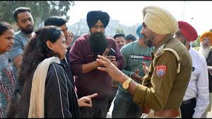Teachers' protest at Jagran's DAV College in Ludhiana.