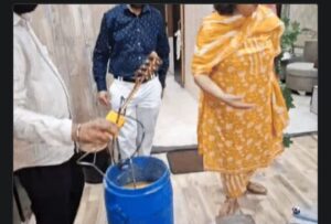 40 kg of fake Desi Ghee found in a house.