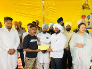 MLA Kulwant Singh Hands Over Allotment Letters of Plots.