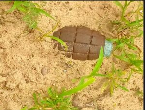 Hand Grenade Recovered from Bike Riders in Ludhiana.