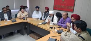 Review Meeting to Assess Preparations for the Reception of the Nagar Kirtan.