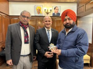 ਪੰਜਾਬ ਦੇ ਮਕਾਨ ਉਸਾਰੀ ਅਤੇ ਸ਼ਹਿਰੀ ਵਿਕਾਸ ਮੰਤਰੀ ਵੱਲੋਂ ਇਜ਼ਰਾਇਲੀ ਡਿਪਲੋਮੈਟ ਨਾਲ ਮੁਲਾਕਾਤ