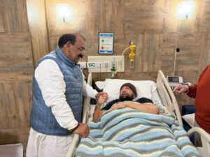 ਕੈਪਟਨ ਅਮਰਿੰਦਰ ਸਿੰਘ ਜੀ ਦੀ ਸਿਹਤ ਦਾ ਹਾਲ ਜਾਣਨ ਲਈ ਅਸ਼ਵਨੀ ਸ਼ਰਮਾ ਨੇ ਕੀਤੀ ਮੁਲਾਕਾਤ