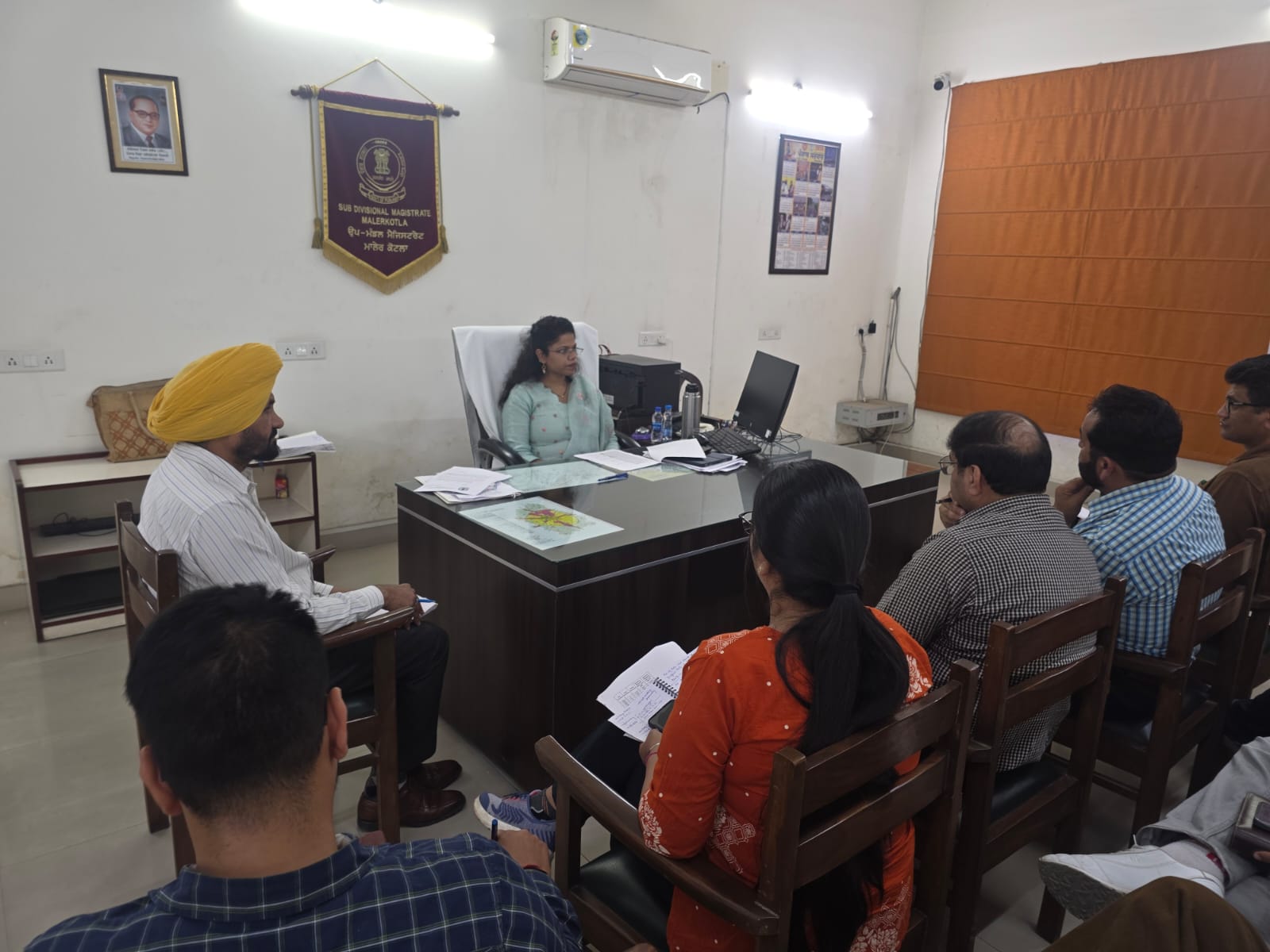 ਵਿਧਾਨ ਸਭਾ ਚੋਣ ਹਲਕਾ 105-ਮਾਲੇਰਕੋਟਲਾ ਵਿਖੇ (ਐਸ.ਆਈ.ਆਰ) ਦੀਆਂ ਤਿਆਰੀਆਂ ਲਈ ਸੁਪਰਵਾਈਜਰਾਂ ਨਾਲ ਮੀਟਿੰਗ