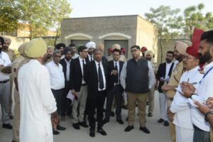 ਮਾਨਯੋਗ ਜਸਟਿਸ ਸ੍ਰੀ ਦੀਪਕ ਮਨਚੰਦਾ, ਪੰਜਾਬ ਅਤੇ ਹਰਿਆਣਾ ਹਾਈ ਕੋਰਟ ਦੇ ਐਡਮਿਨਸਟ੍ਰੇਟਿਵ ਜੱਜ ਵੱਲੋਂ ਅਦਾਲਤਾਂ ਦਾ ਨਿਰੀਖਣ