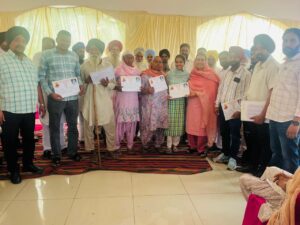 ਹਲਕਾ ਵਿਧਾਇਕ ਨਰਿੰਦਰ ਕੌਰ ਭਰਾਜ ਨੇ 46 ਲੋੜਵੰਦ ਪਰਿਵਾਰਾਂ ਨੂੰ ਪੰਜ-ਪੰਜ ਮਰਲੇ ਦੇ ਪਲਾਟਾਂ ਦੇ ਸੈਂਕਸ਼ਨ ਪੱਤਰ ਸੌਂਪੇ