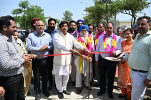 ਵਿਧਾਇਕ ਬ੍ਰਮ ਸ਼ੰਕਰ ਜਿੰਪਾ ਨੇ 11 ਕਰੋੜ ਰੁਪਏ ਦੀ ਲਾਗਤ ਵਾਲੇ ਸਿੰਚਾਈ ਪ੍ਰੋਜੈਕਟ ਦਾ ਕੀਤਾ ਉਦਘਾਟਨ