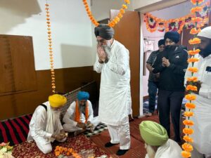 ਸਪੀਕਰ ਸ ਸੰਧਵਾਂ ਵੱਲੋਂ ਭੋਗ, ਅੰਤਿਮ ਅਰਦਾਸ ਅਤੇ ਅਖੰਡ ਪਾਠ ਸਾਹਿਬ ਦੇ ਭੋਗ ਵਿੱਚ ਸ਼ਮੂਲੀਅਤ