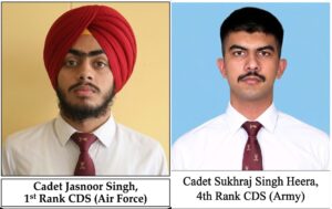 ਪੰਜਾਬ ਦਾ ਮਾਣ: ਮਹਾਰਾਜਾ ਰਣਜੀਤ ਸਿੰਘ ਪ੍ਰੈਪਰੇਟਰੀ ਇੰਸਟੀਚਿਊਟ ਦੇ ਕੈਡਿਟ ਜਸਨੂਰ ਸਿੰਘ  ਸੀ.ਡੀ.ਐਸ. ਮੈਰਿਟ ਸੂਚੀ ਵਿੱਚ ਪੂਰੇ ਭਾਰਤ ‘ਚੋਂ ਅੱਵਲ